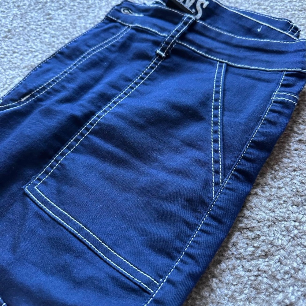 Navy Blue Cargo Pants - Picture 4 of 9